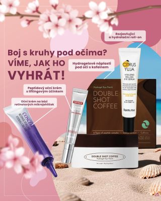 ✨ Boj s kruhy pod očima? Víme, jak na něj! ✨ Unavený pohled, kruhy, otoky, jemné vrásky… přinášíme námi vyzkoušené čtyři...