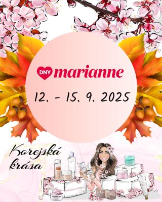 🌸 Vaše oblíbené Dny Marianne startují již za pár dnů a přináší slevu 20 % na celý sortiment + dárek při nákupu nad 2 000...